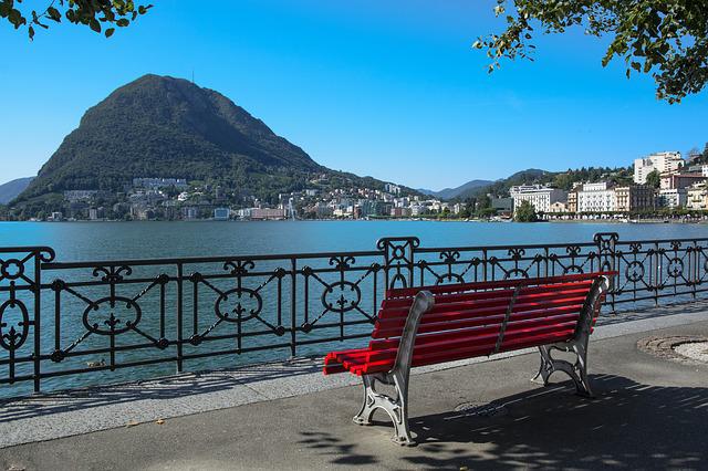 The lakeside of Lugano